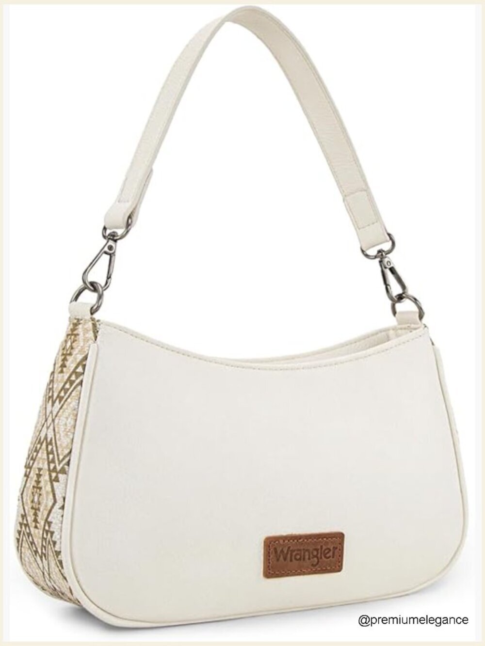 Aztec Printed Crossbody Shoulder Bag with Detachable Strap Hobo Purse